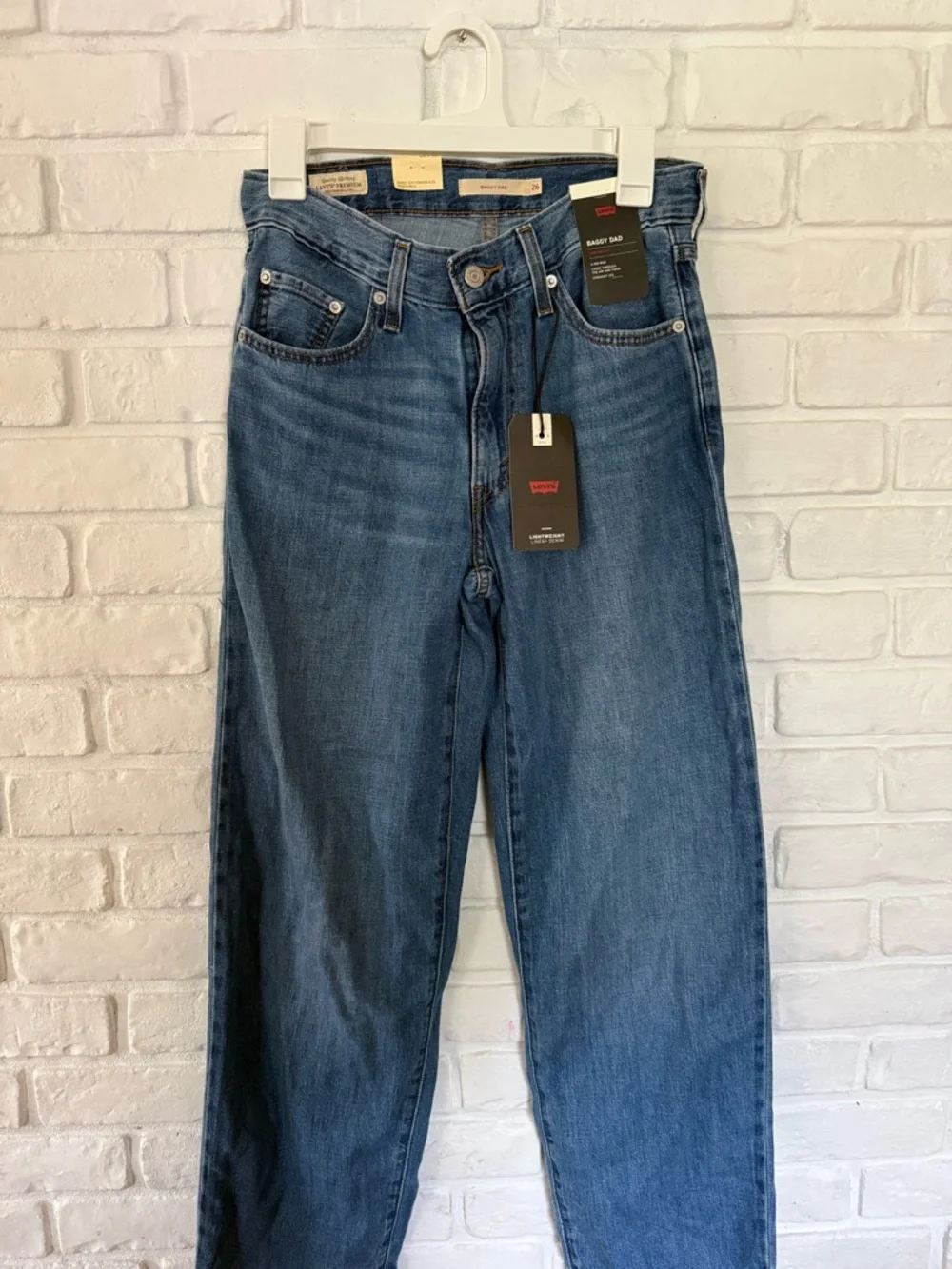 Levi's Baggy Dad Jeans in Heavy Check Wash - Picture 7 of 13